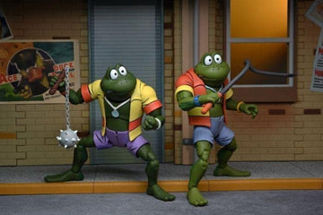 NECA Teenage Mutant Ninja Turtles 7" Napoleon & Atilla Frog Action Figures Set - Plastic, One Size, As Shown, Model 54174