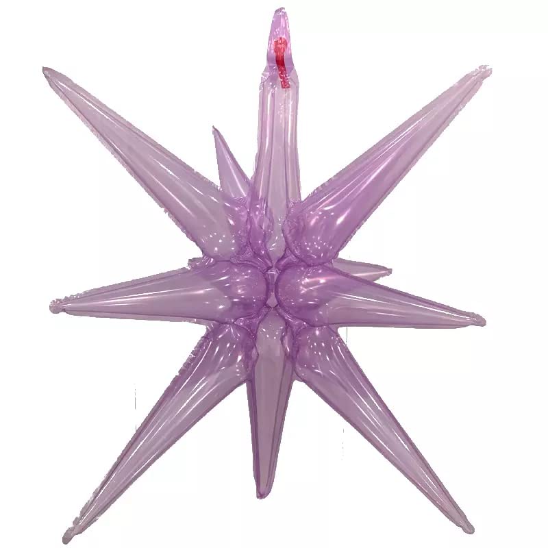 Selibration 12 Point Starburst Shape Foil Balloon (Purple) For Kids Birthday, Bachelorette, Wedding, Anniversery, Baby Shower, T