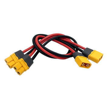 3PCS XT60H Plug Extension Cable XT60H Plug Male Connector to XT60H Plug Female Connector Wire Adapter with 11.8inch 14awg Silico