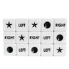 ZLIXING 15 Pcs Dice for Left Right Center Dice Game Prime Only Dice Family Board Games Accessories