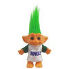 Vintage Troll Dolls, Lucky Doll Chromatic Adorable For Collections, School Project, Arts And Crafts, Party Favors - 7.5' Tall(Include The Length Of Hair) (Green)