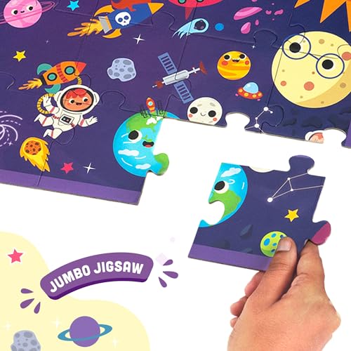 Lovedabble Where Is It? Spectacular Space: Form A Universe Masterpiece With Jumbo-Sized Pieces And Search & Find 18 Cosmic Icons
