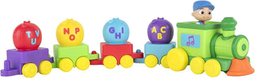 Cocomelon Musical Alphabet Train With Jj-Features With Music,Sounds & Phrases-4 Alphabet Wagons,1 Jj Conductor Figure-Plays Clips Of ‘Abc Song’-Toys For Kids And Preschoolers
