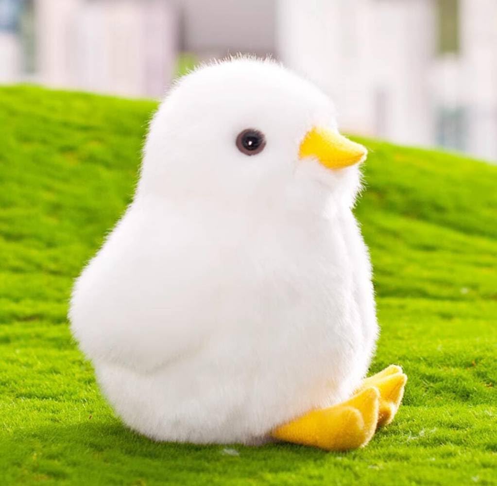 Backlood Toys 6 Inch Small Yellow Chick Plush Stuffed Toy - Acrylic Fiber Chicken