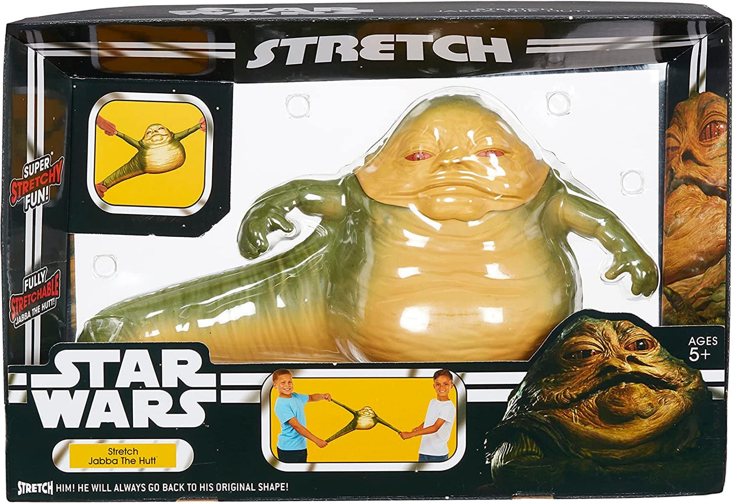 STRETCH ARMSTRONG Jabba The Hutt Action Figure, 12-Inch, Multi-colored, Fully Stretchable, Ages 5+, Model 07699
