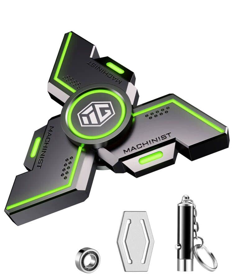 Fidget Spinners, Innplus Fidget Spinners For Kids, Fidget Toys, Fidgets For Kids,Metal Fidget Spinner With Luminous Light Stress