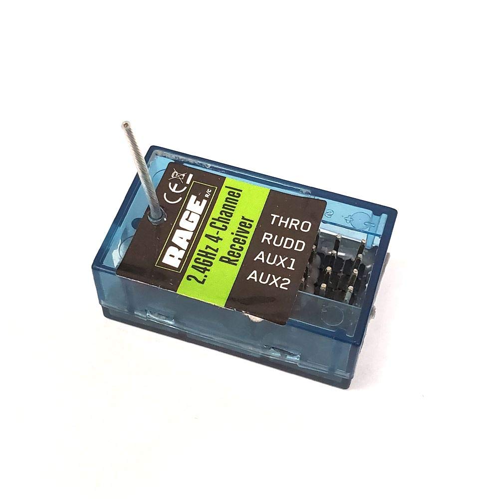 Rage R/C B1330B 2.4Ghz 4-Channel Auto-Bind Receiver; Eclipse