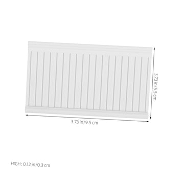 Joinpaya 5Pcs Dollhouse Wainscoting Panels - Stylish Wall Trim For 1 12 Scale Miniature House Decoration Meticulous Craftsmanshi