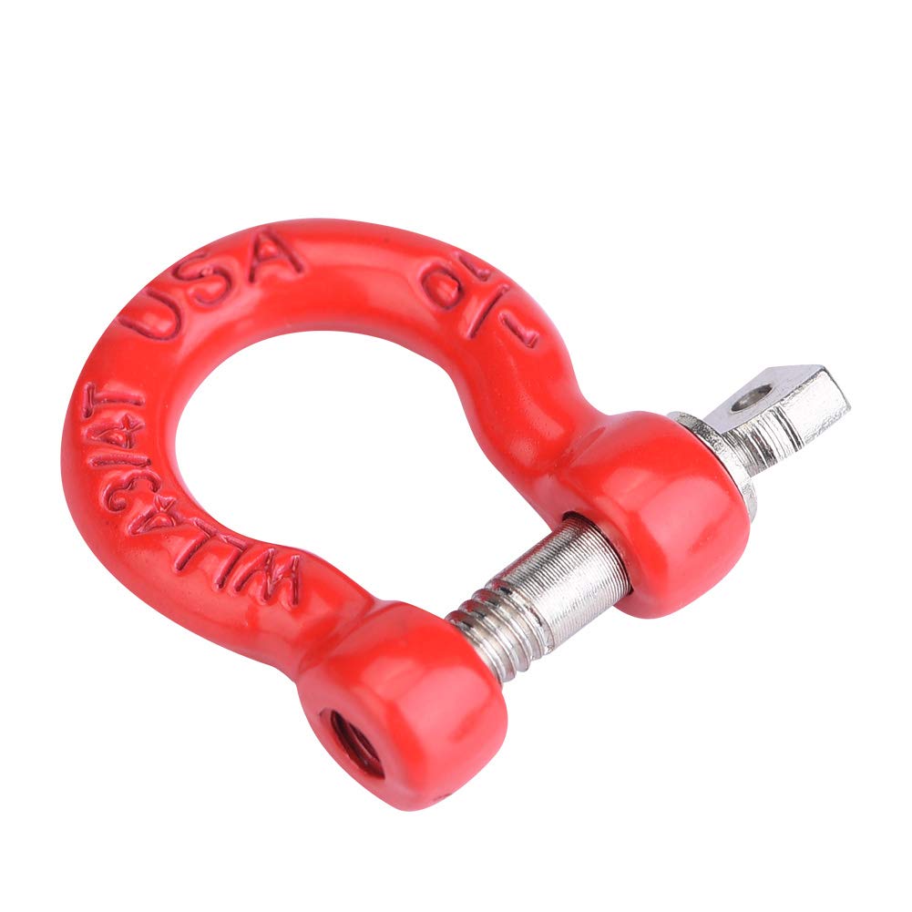 Haosie 8Pcs Rc Car Metal Tow Shackle, Rc Car Trailer Buckle, Rc Winch Accessories For Climbing Crawler Car, Compatible With Scx1