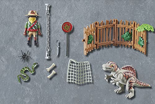 Playmobil Baby Spinosaurus - Small Gray Plastic Dinosaur Model 71265