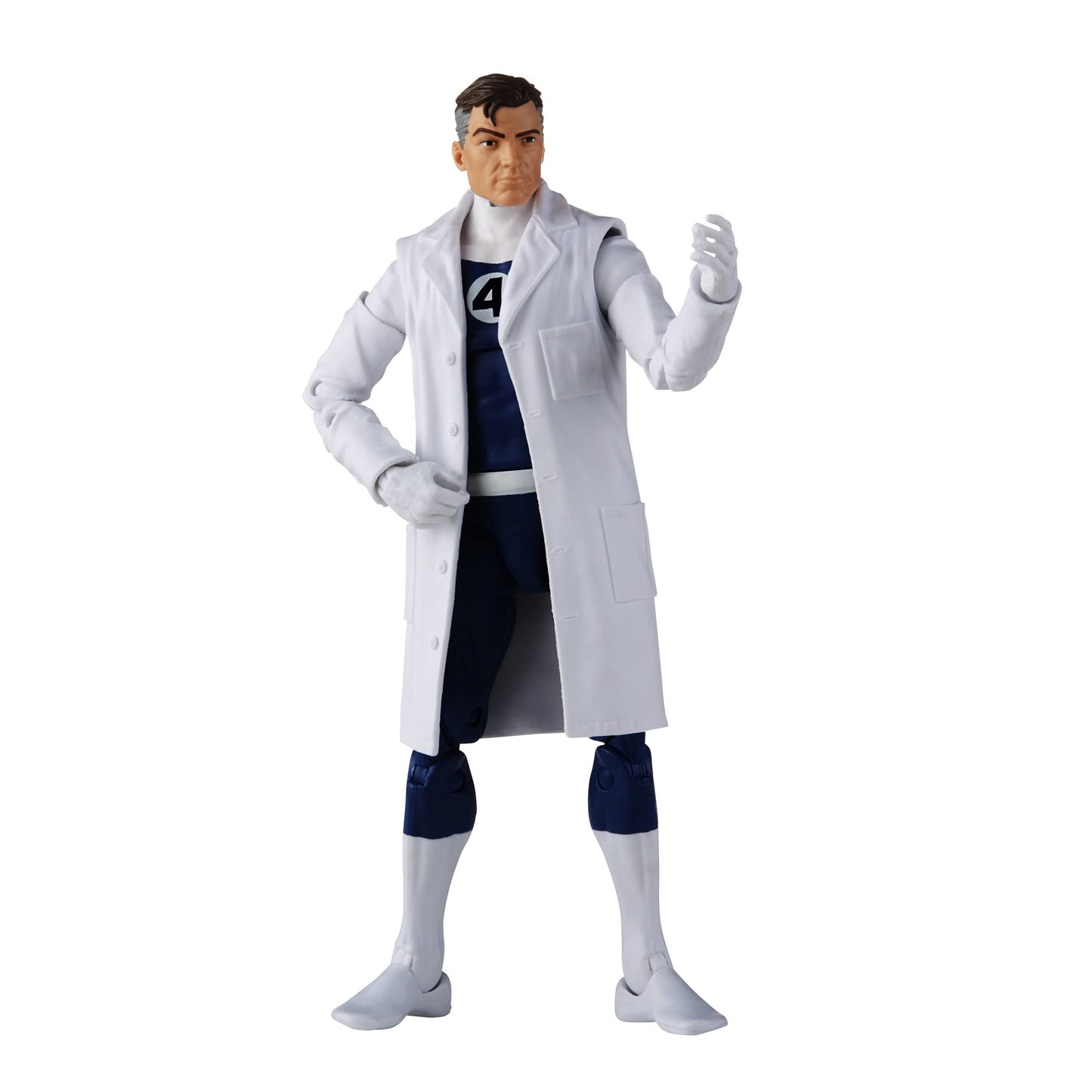 Marvel Hasbro Legends Series Retro Fantastic Four Mr. Fantastic 6-inch Action Figure Toy Includes 4 Accessories
