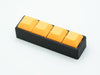 Four-Button Clicky Mechanical Switch Fidget Toy | Stim Toy, Stress Relief, Adhd (Black Base, Orange Keycaps)