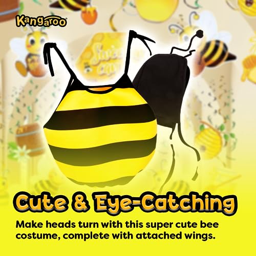 Kangaroo Bee Costume For Toddlers, Unisex Halloween Bee Toddler Costumes, Honey Bee Costume For Toddlers | Halloween Costumes