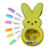 The Eggmazing Egg Decorator - Peeps Bunny - Arts And Craft Set Includes 6 Colorful Quick Drying, Non-Toxic Markers - Yellow