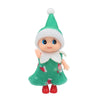 WULEEUPER Tiny Baby Elf Doll | Christmas Miniature Elf Decoration | Newborn Gift | Baby Grow Girl and Boy Elf Dolls (Green Dress)