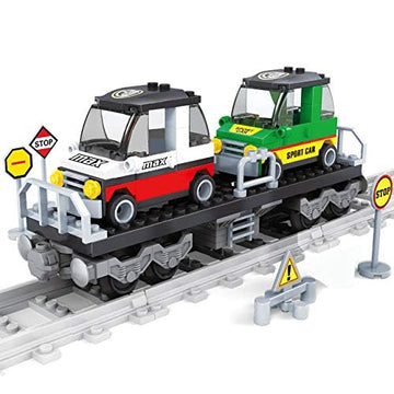 General Jim'S Car Transport Train Cars 186 Piece Modular Building Block Bricks Train Set Building Toy And Bricks Building Blocks - For Teens And Adults