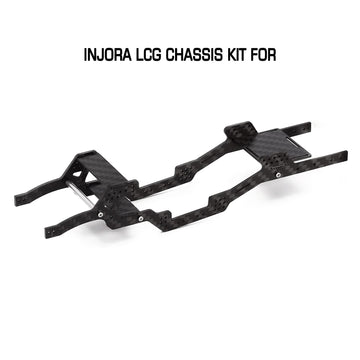 INJORA Carbon Fiber Chassis Kit Low Center of Gravity Frame Girder for Axial SCX24 Deadbolt JLU C10 Bronco 1/24 RC Crawler Upgra