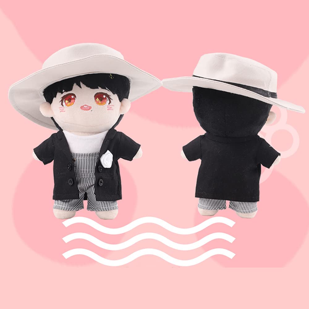Niannyyhouse Uniform Suit 7.8In/20Cm Plush Doll Clothes Accessories Hat Coat T-Shirt Overalls