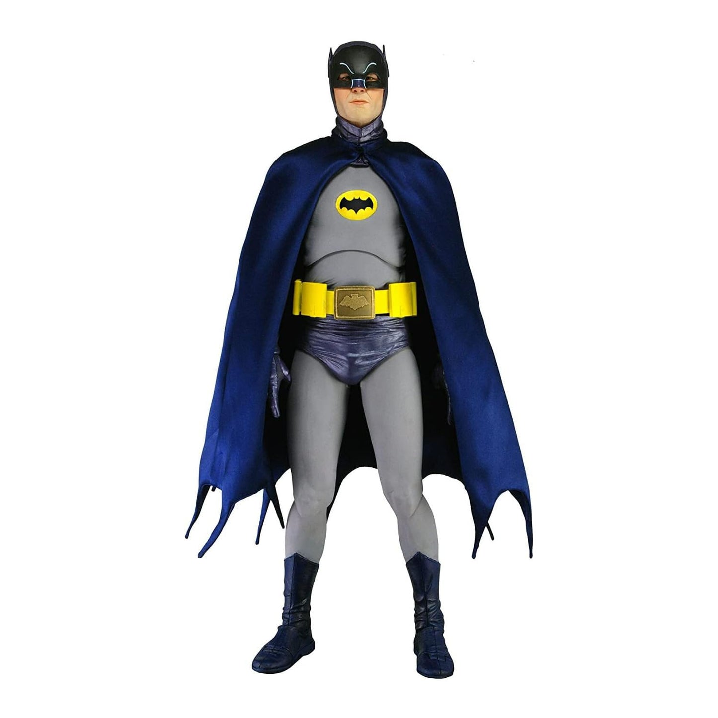 Neca Batman Adam West 18-Inch 1/4 Scale Action Figure with Packaging and Cartoon-Style Batcave for Kids Above the Age of 14