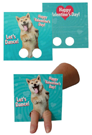 Playhouse Dancing Animals Finger Puppets 28 Card Valentine Exchange Box For Kids