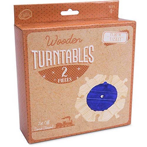 Conductor Carl Wood Train Track Expansion Packs - Compatible with Most Tracks, Track Turntables, 1 Count (Pack of 2)