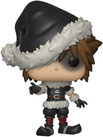 Pop Kingdom Hearts Christmas Town Sora Exclusive Vinyl Figure