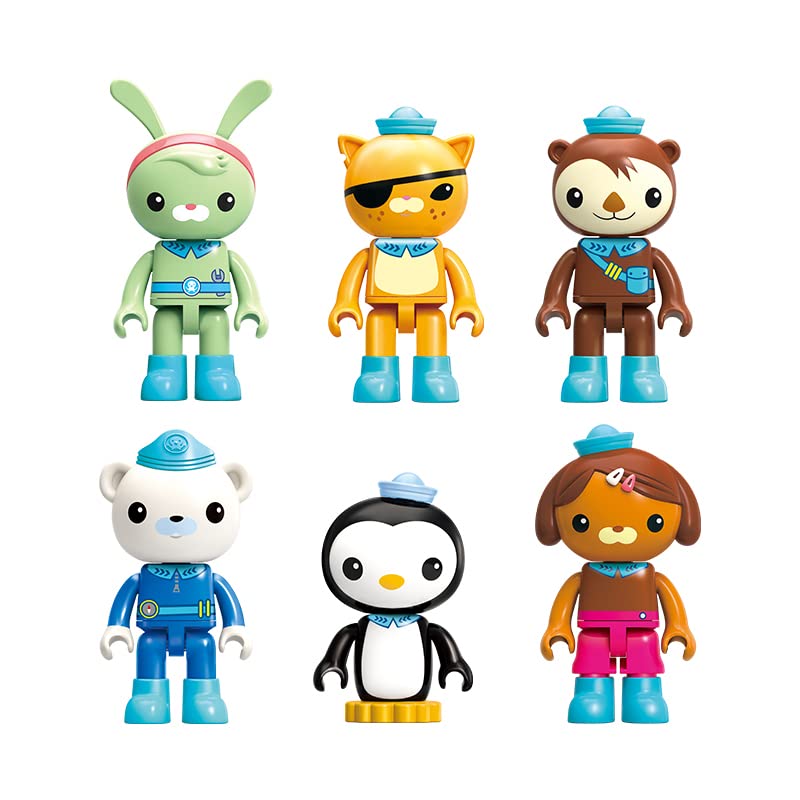 Baseplates For Age 8+ Building Block Ocean Adventure Octonauts Gup-I Water Bear Vehicle & Barnacles Kwazii Shellington Tweak Das