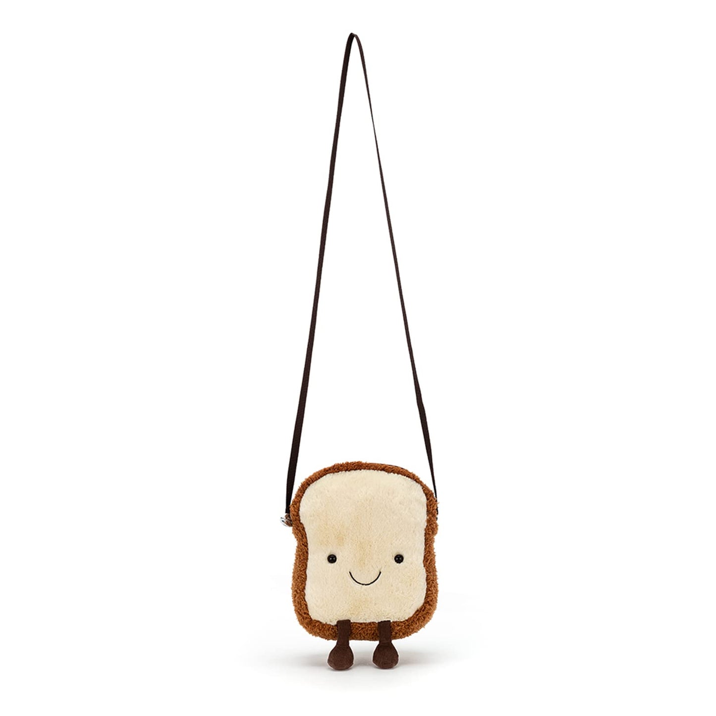 Jellycat Amuseables Toast Plush Bag, 9 Inches - Crossbody And Shoulder Purse - Fun And Unique Handbag