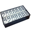 Marion Jumbo Double 9 Domino Set (55 Tiles) with Spinners - Professional Size in White Arcadian Paper Storage Box