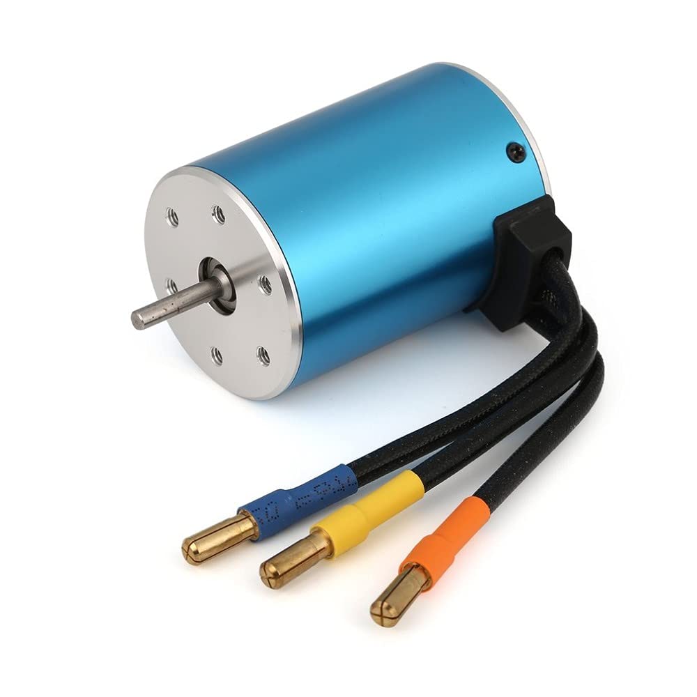 KingVal Replacement 3650 5200KV Sensorless Brushless Motor Shaft 3.175mm Compatible with 1/10 RC Car