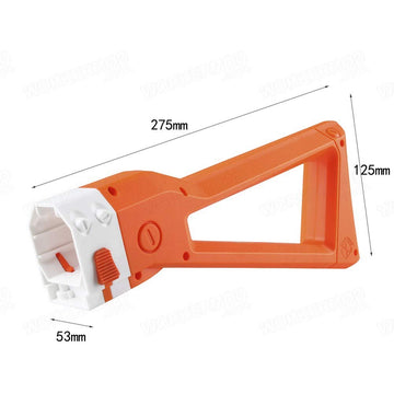 Worker Ak Style Shoulder Stock For Nerf N-Strike Elite And Nerf Modulus Series Toy (Orange)