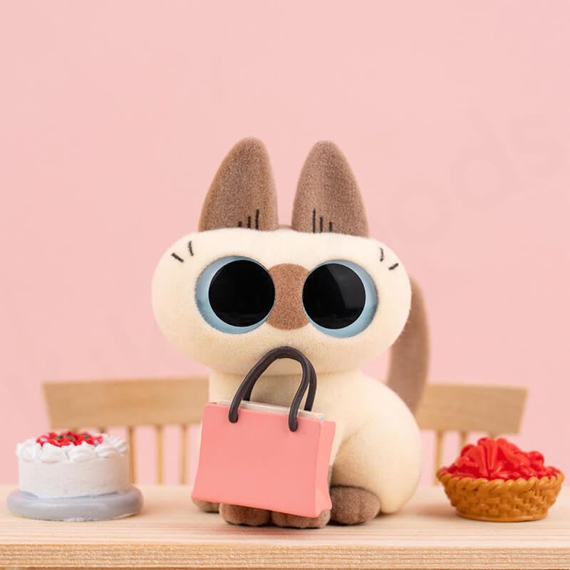 Maidimiao Nobeko Azukican Azukisan Cat Daily Life Series2 Blind Box Figures 6Pcs Random Art Cute Collectibles Birthday Gift