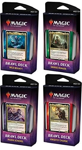 Magic The Gathering Brawl Decks Set - Throne of Eldraine - 4 Decks - Cardstock - Randomly Colored