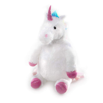 Plushland Fluffy Plush Rainbow Unicorn Stuffed Animal Toy 14 Inches - Cuddly Autism Adhd Soft Magical Gifts Present Birthday Lov