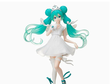 Sega - Hatsune Miku Series Spm Statue - Hatsune Miku 15Th Anniversary Kei Ver., Black