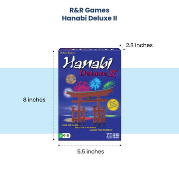 R&R Games Hanabi Deluxe II Strategy Game - One Size, Mixed Colours, Paper Material, Model RRG871
