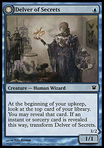 Magic: The Gathering Singles Mtg Magic: The Gathering - Delver Of Secrets (51) Innistrad Isd, Blue (Isd51)