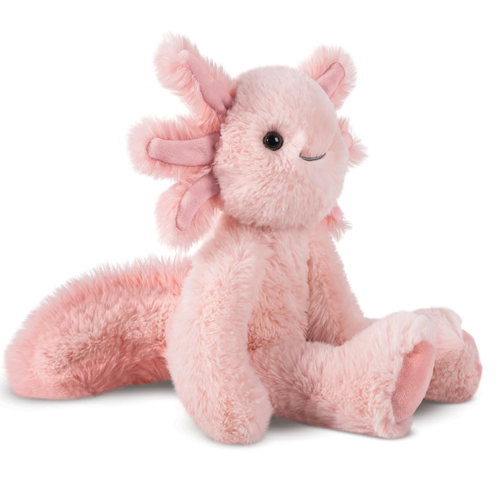 Vermont Teddy Bear Axolotl Plush Stuffed Animal - Pink Fabric, 15 Inches