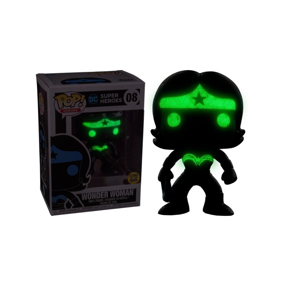 Funko Pop Pop! Vinyl Justice League Wonder Woman Silhouette Glow In The Dark Entertainment Earth Exclusive (24748)