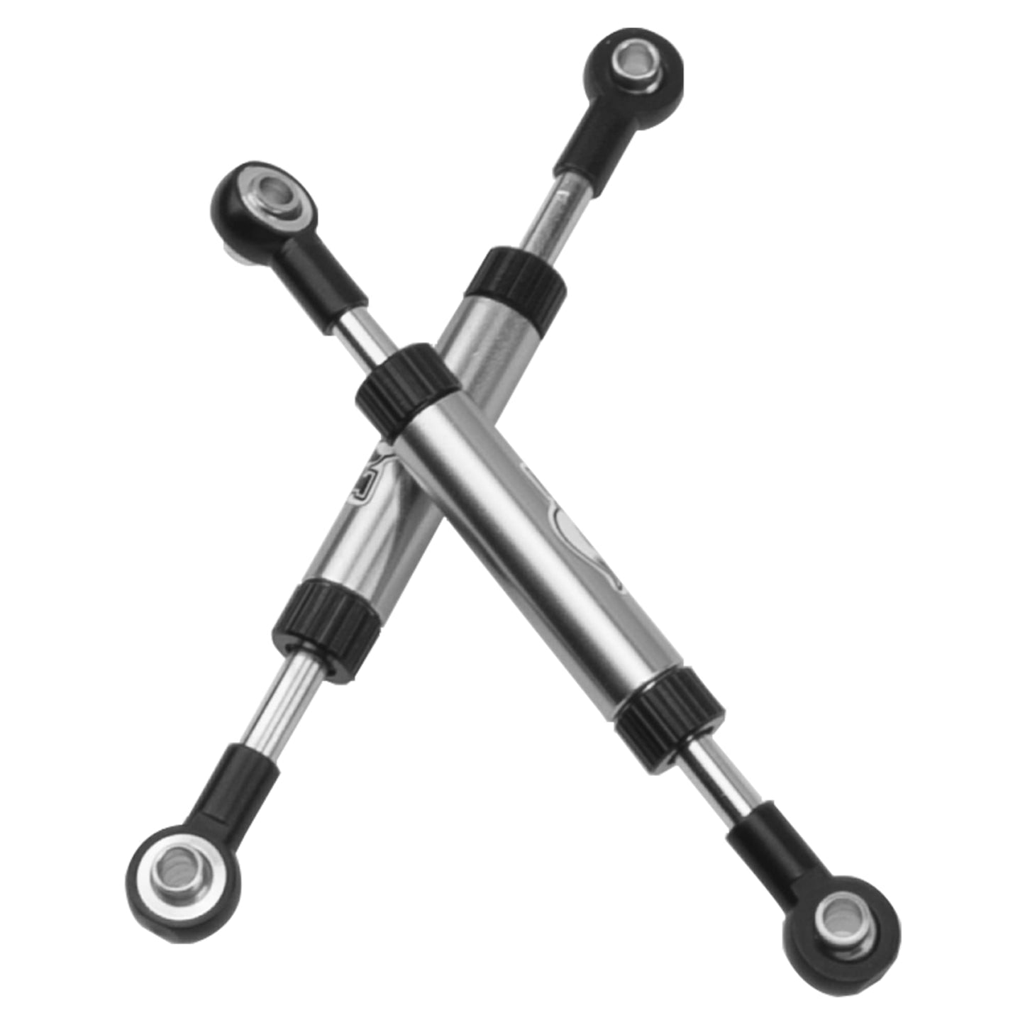 2Pcs Vgoohobby Metal Adjustable Length Servo Linkage Steering Link Rod Compatible with Traxxas TRX4 Axial SCX10 RC4WD D90 Gen8 1
