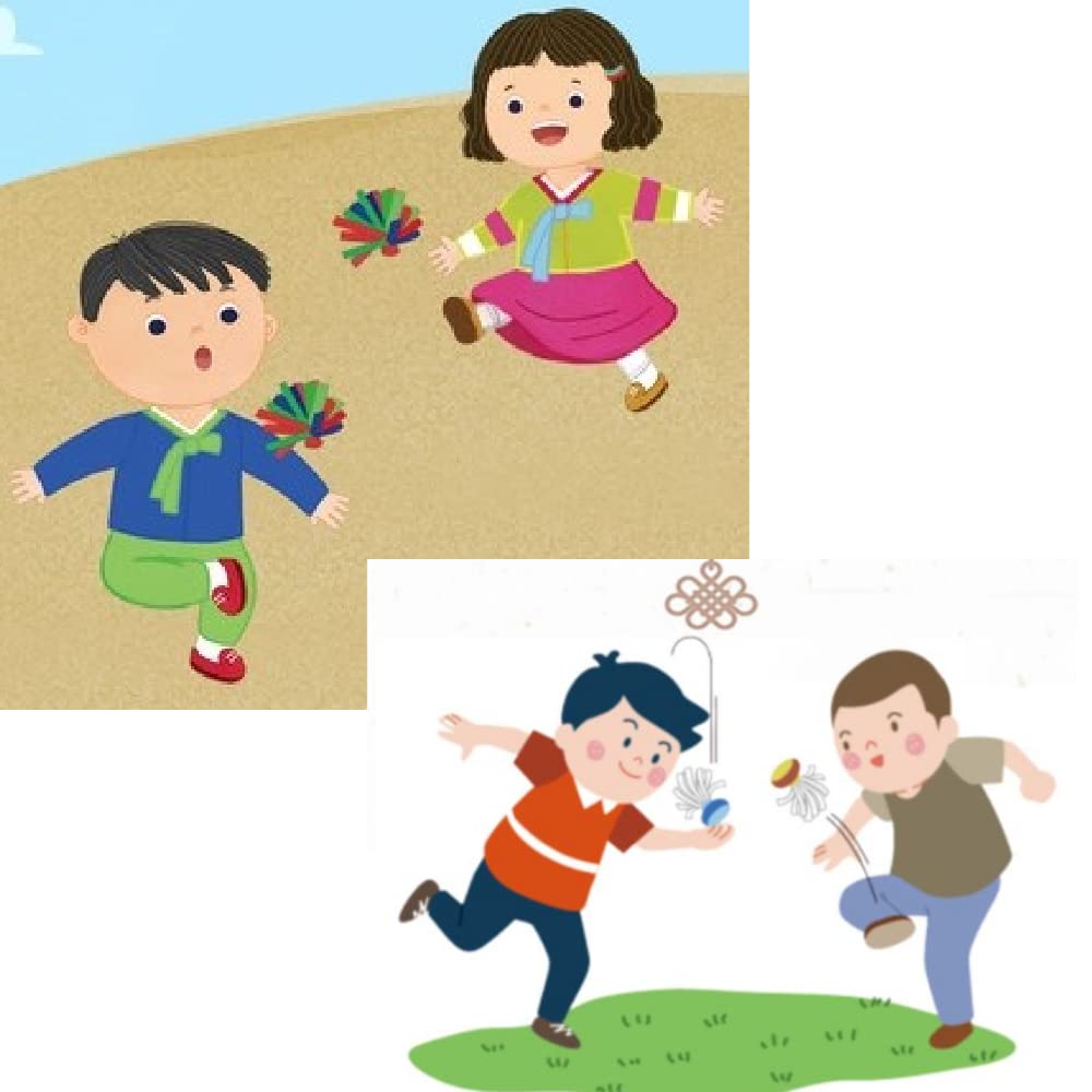 GASHINA STORY Jaegi with The Bell (Jegi chagi) Korean Old Game 5 pcs + Korean Game Invitation Card 1P - Kick Shuttlecock, Hackys