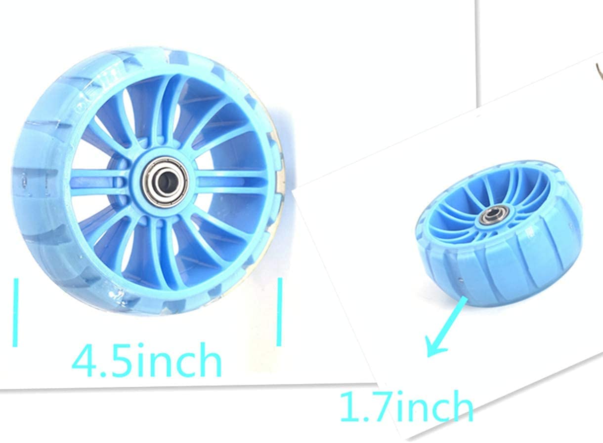 Yjiakid Single Speed Bicycle Thickened Flash Silent Training Wheel, Suitable For 12 14 16 18 20 Inch Bicycle (Blue Cc)