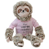 Personalization Universe ''I Love You A Sloth Plush Sloth Stuffed Animal, Customizable with Name and Sentiment, Punny Valentine'