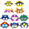 BeYumi 10Pcs Robots Felt Masks Set, Bots Party Supplies Gift Robots Party Favor Birthday Cosplay Dress up Costumes for Kids Boys