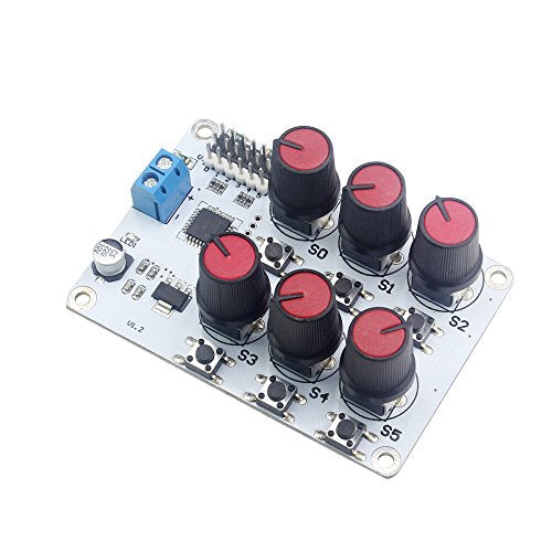 RC Digital Servo Tester 6 Channels Motor Servo Controller Centering Tool with Over-Current Protection & 2 Control Modes for RC C