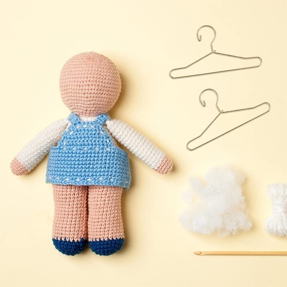 Toddmomy Doll Clothes Black Felt Hangers Mini Clothes Hangers 10Pcs Metal Doll Clothes Hangers Mini Doll Clothes Hanger Mini Doll Coat Hangers Accessories Doll Clothes Black Felt Hangers