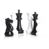 Megachess Large Premium Chess Pieces Complete Set With 16 Inch Tall King - Black And White