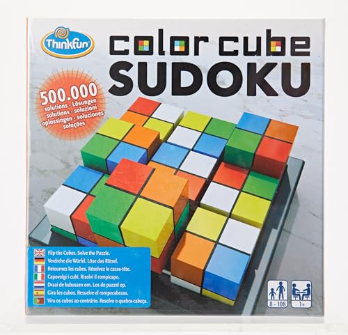 ThinkFun 76342 Color Cube Sudoku Game, Yellow