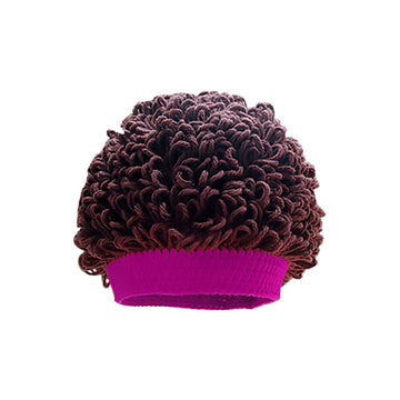 WeeH Kids Wig Hats Halloween Costume Cosplay Winter Kinnted Hat for Boy Girl (Purple)