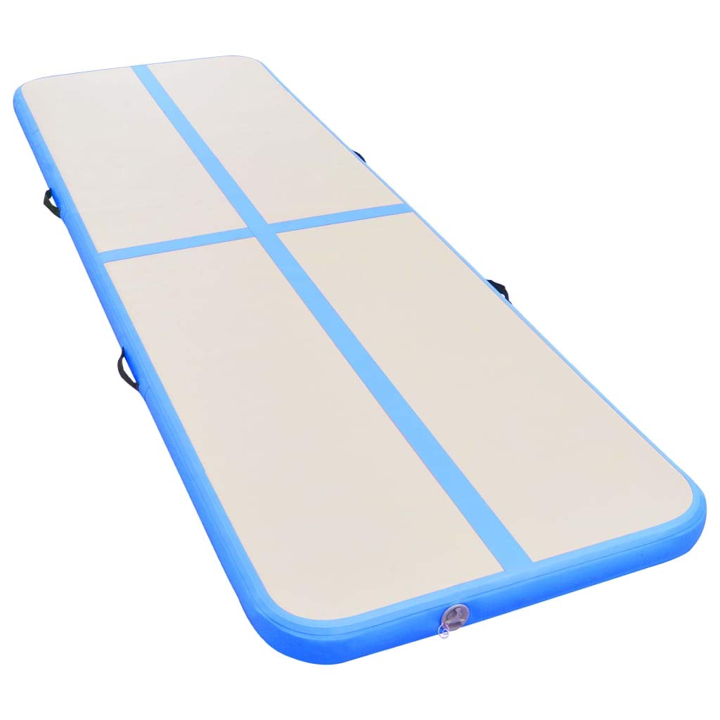 vidaXL Air Track Mat, Gymnastics Air Mat with Pump, Traning Mat, Inflatable Gymnastics Mat for Yoga Water Sports Gym Cheerleadin